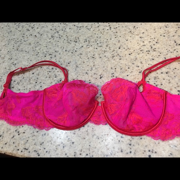Victoria's Secret Other - Victoria’s Secret 36D hot pink lace bra